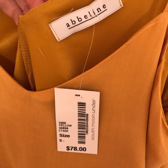 Yellow Tiered South Moon Under Top - Picture 3 of 4